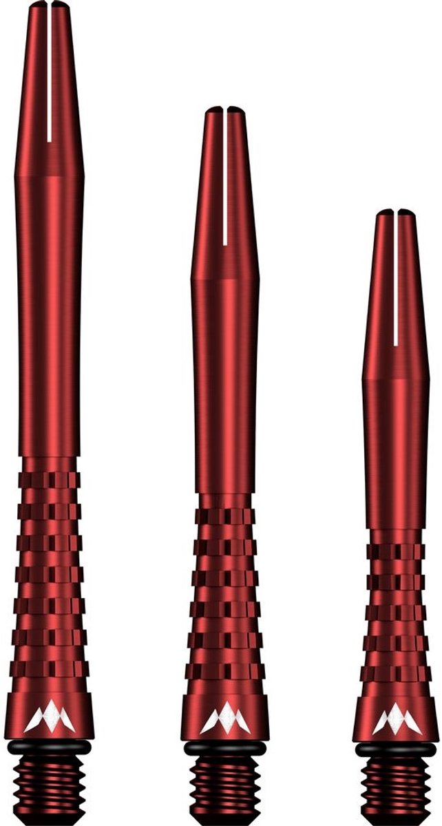 Mission Atom13 Anodised Metal Gripped Red - Dart Shafts Short