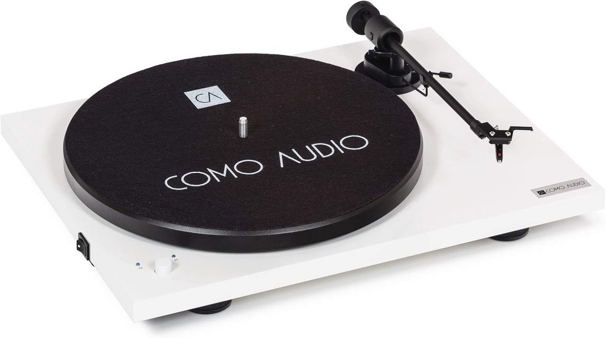 Bluetooth Draaitafel met Multiroom Functionaliteit - Piano Wit