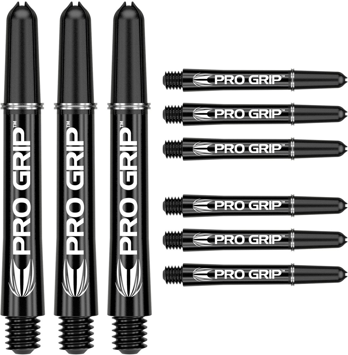 Target Pro Grip 3 Set Black - Dart Shafts Inbetween