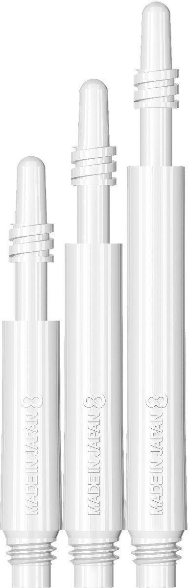 8 Flight Regular White Spin - Dart Shafts Inbetween — afbeelding 2