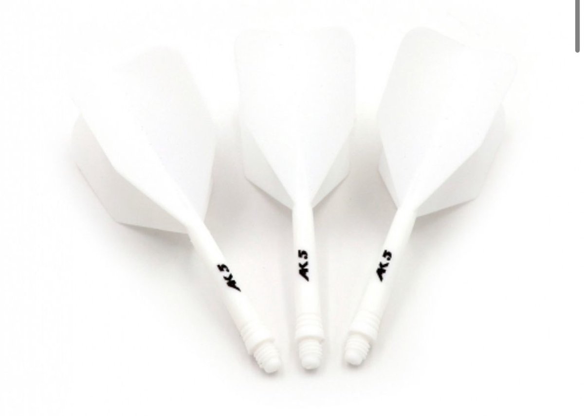Cuesoul - Tero Flight System AK5 Rost Big Wing - White - Dart Flights M