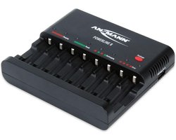 Ansmann Powerline 8 Batterijlader voor binnengebruik Zwart
