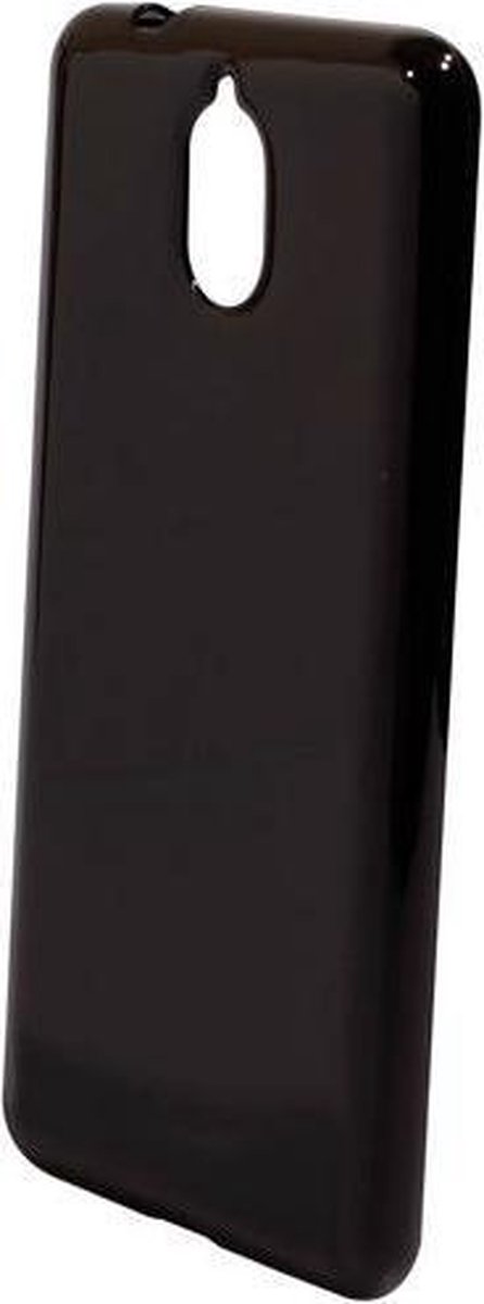 Ntech Hoesje geschikt voor Nokia 3.1 Case Zwart TPU Hoesje Matte Finish Slim Profile
