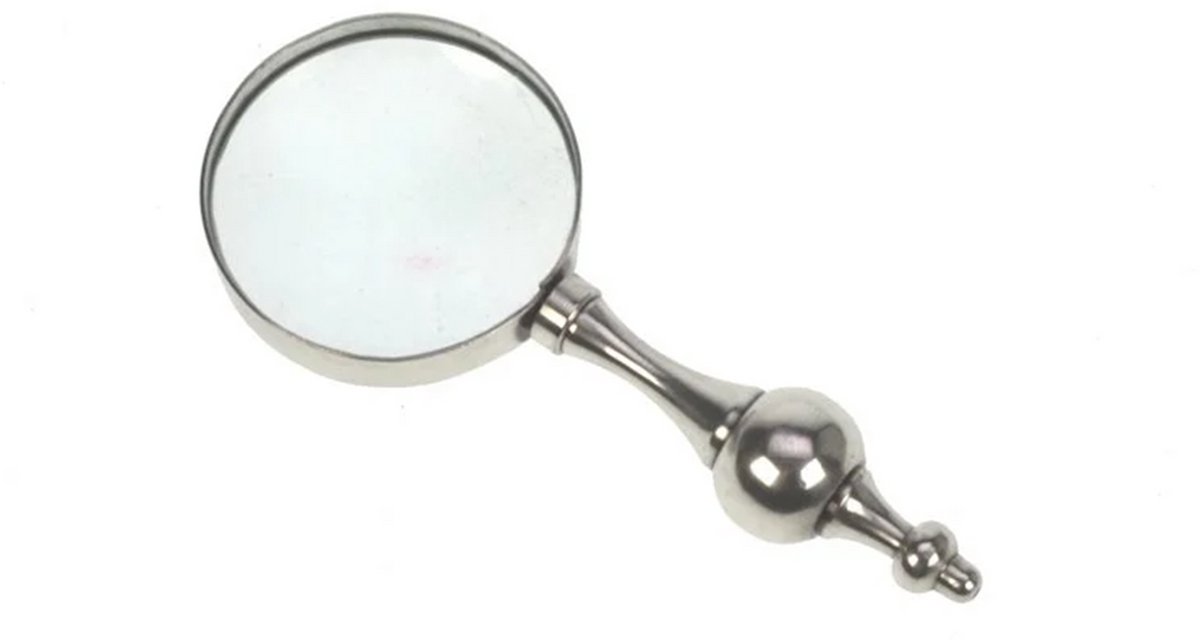Vergrootglas verzilverd 12,5,5x2cm