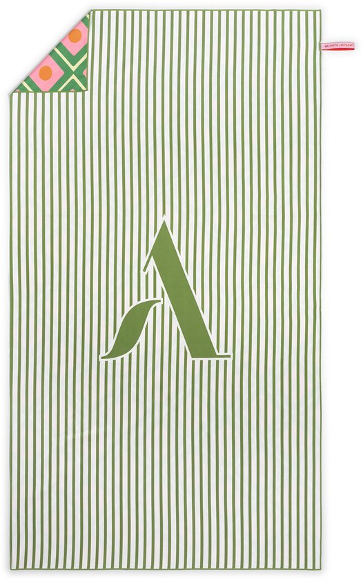 Serviette de voyage | serviette de plage | Rayures Classic vertes | Animaux Troupeau