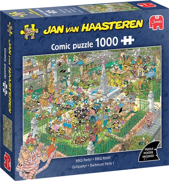 Jan van Haasteren - BBQ Feest! - 1000 stukjes puzzel - Legpuzzel