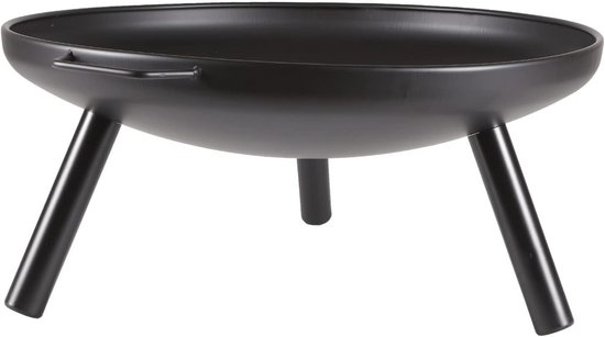 HEAT Vuurschaal Classic 60 cm Feet & Handle Zwart kope