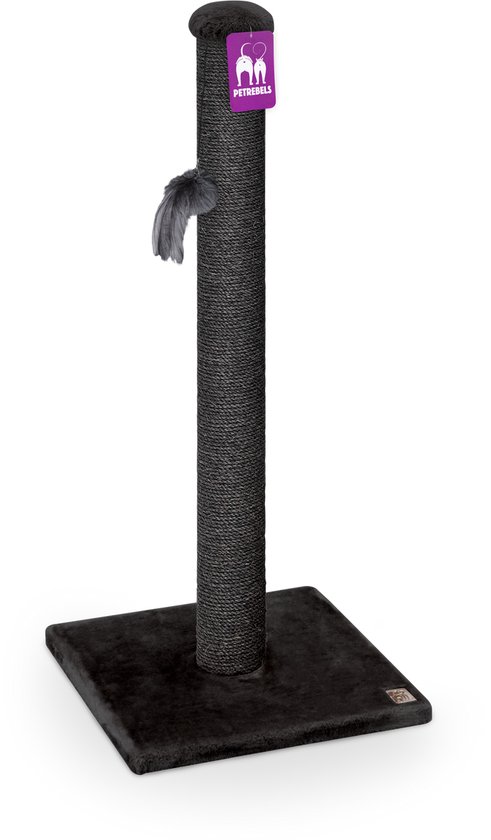 Petrebels Maine 90 deLuxe krabpaal - Pepper - 40 x 40 x 90 cm - extra stabiel