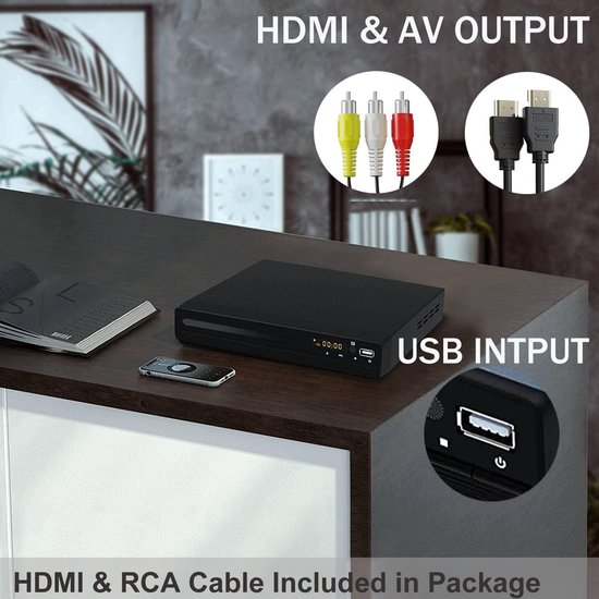 DVD Speler met HDMI - Externe DVVD Speler - — afbeelding 3
