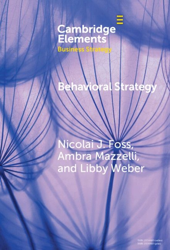 Elements in Business Strategy - Behavioral Strategy - cover