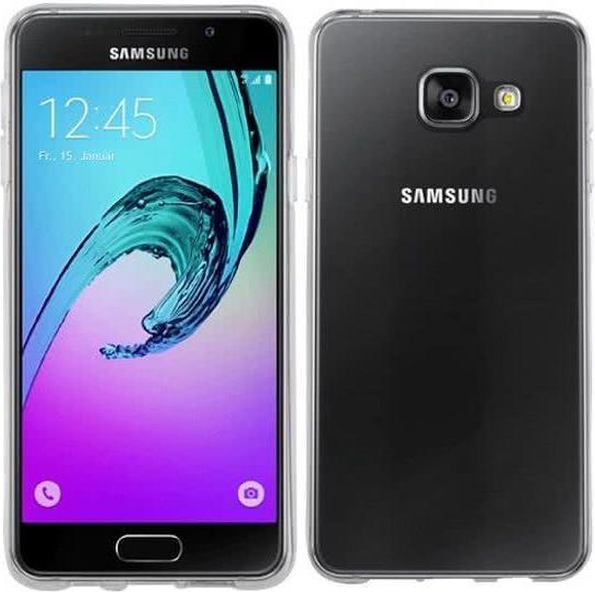 Ou Case Transparant Ultra thin Siliconen TPU Hoesje Samsung Galaxy A3 (2016)