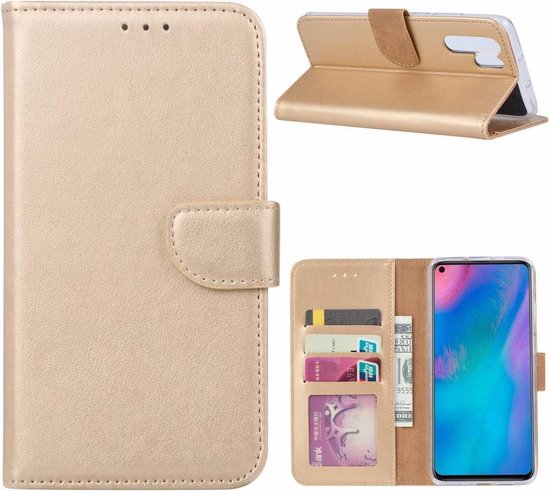 Ntech Case pour étui portefeuille / avec compartiments de rangement Huawei P30 Pro Or