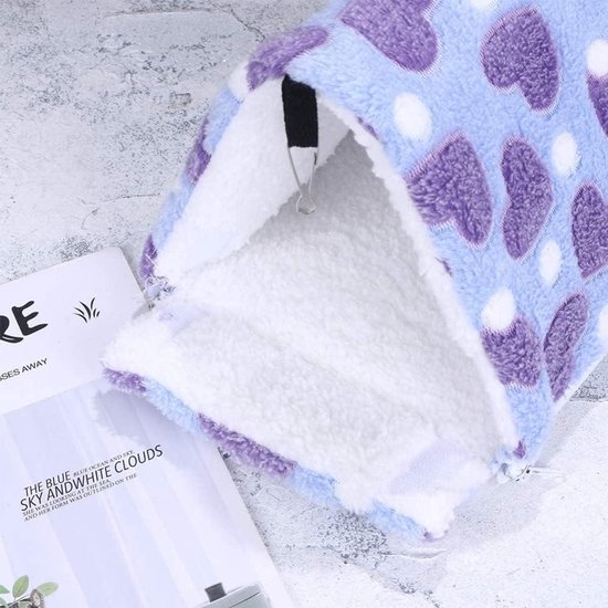 Trixie Schuilplaats Met Hangmat Sunny - Kooi Accessoire - 28x28x24 cm Houtkleur Grijs - Huisje - Pets Place