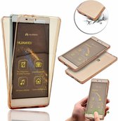 Huawei 9 Plite Hoesje Dual TPU Case 360 Graden Cover 2 in 1 Case ( Voor en Achter) Rose Goud