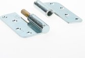 Axa Kogelstiftpaumelle topcoat gegalvaniseerd ronde hoeken rechts 89 x 89 x 3mm 1203-25-23/E