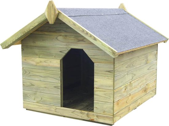 vidaXL Hondenhok voor tuin opklapbaar dak