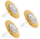 VONROC Borstelset - voor Elektrische Onkruidborstel WB506DC - 3 stuks - ⌀ 50mm