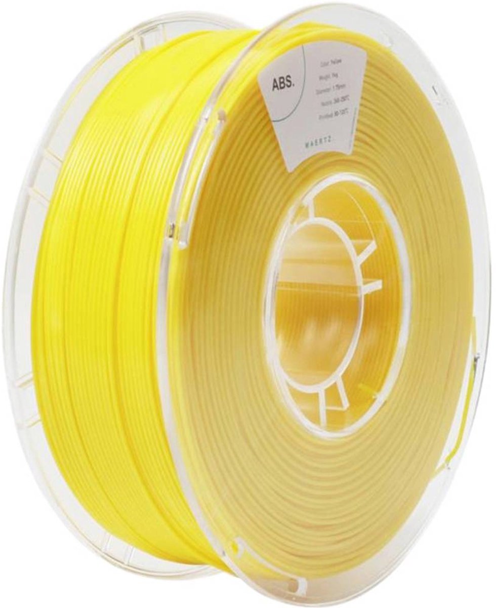 Maertz PMMA-1010-006 PMMA-1010-006 Filament ABS kunststof Chemisch bestendig 1.75 mm 1000 g Geel 1 stuk(s)