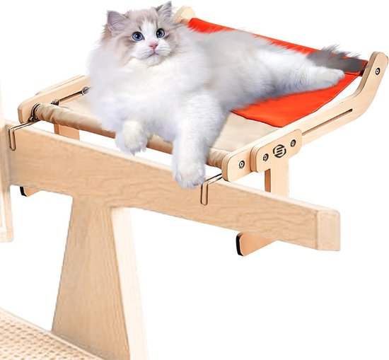 LifeStages - Vensterbankkussen Kat - Knuffelzitje Voor Op De Vensterbank - Pluizig