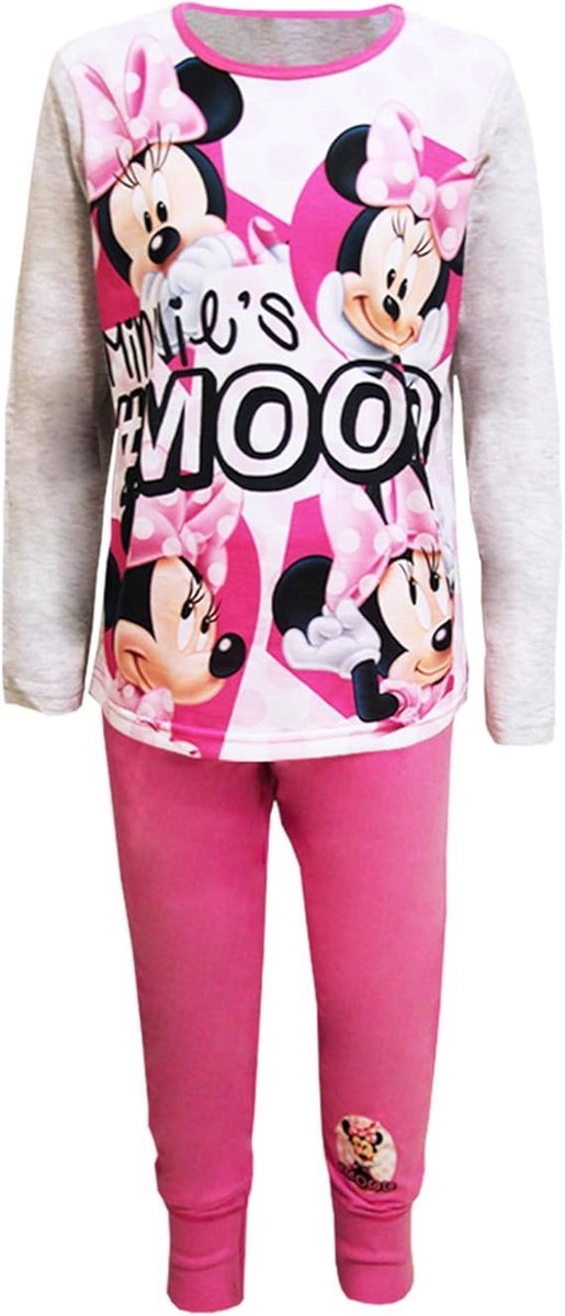 Minnie Mouse - Pyjama - Maat 110/116 - Meisjespyjama - Roze