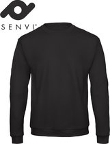 Senvi Basic Sweater (Kleur: Zwart) - (Maat M)