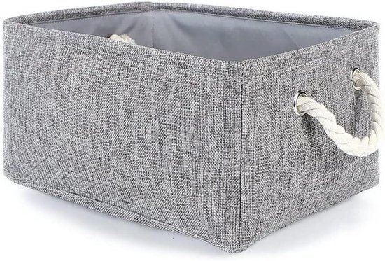 Boraboi ® Praktische Set van 3 Opvouwbare Was- en Opbergmanden met Zijvak voor