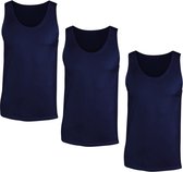 Senvi Sports onderhemd/sportshirt 3-Pack - Kleur Blauw - Maat XL