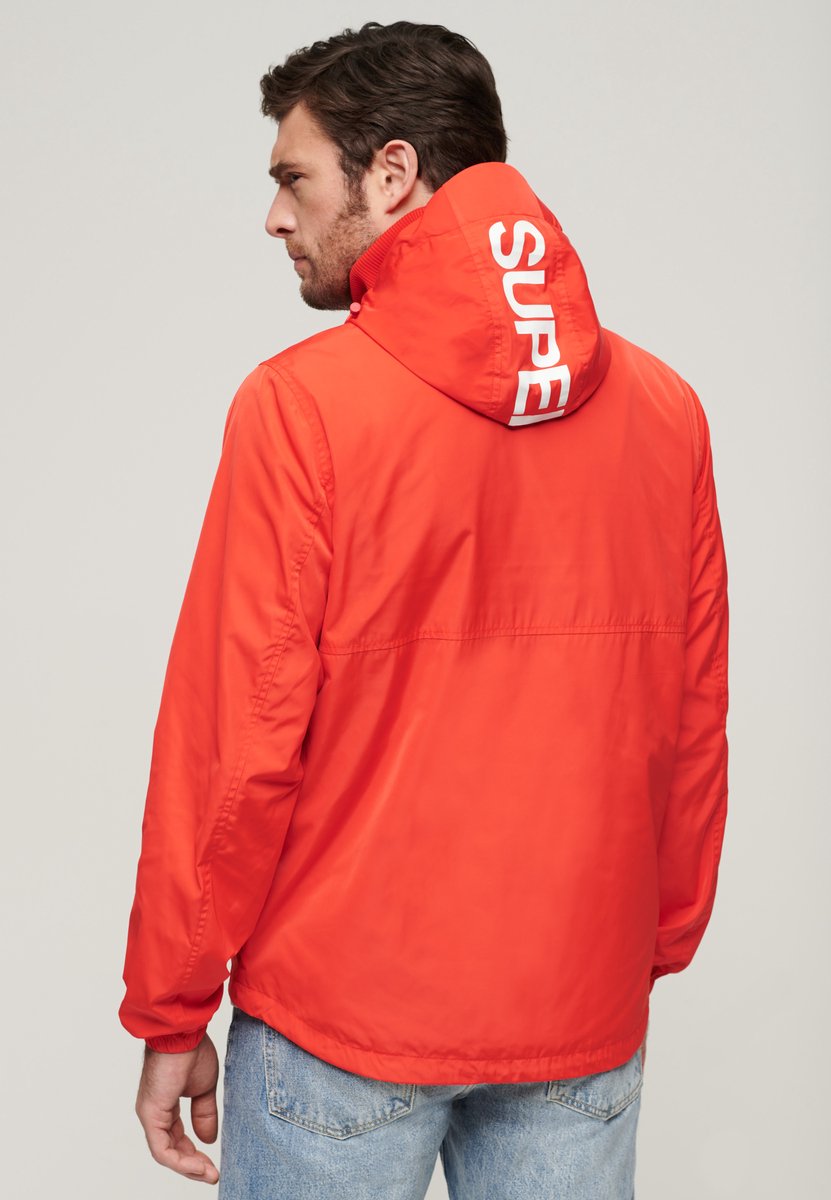 Superdry SD Windbreaker jas met capuchon Heren Buitenjassen Rood