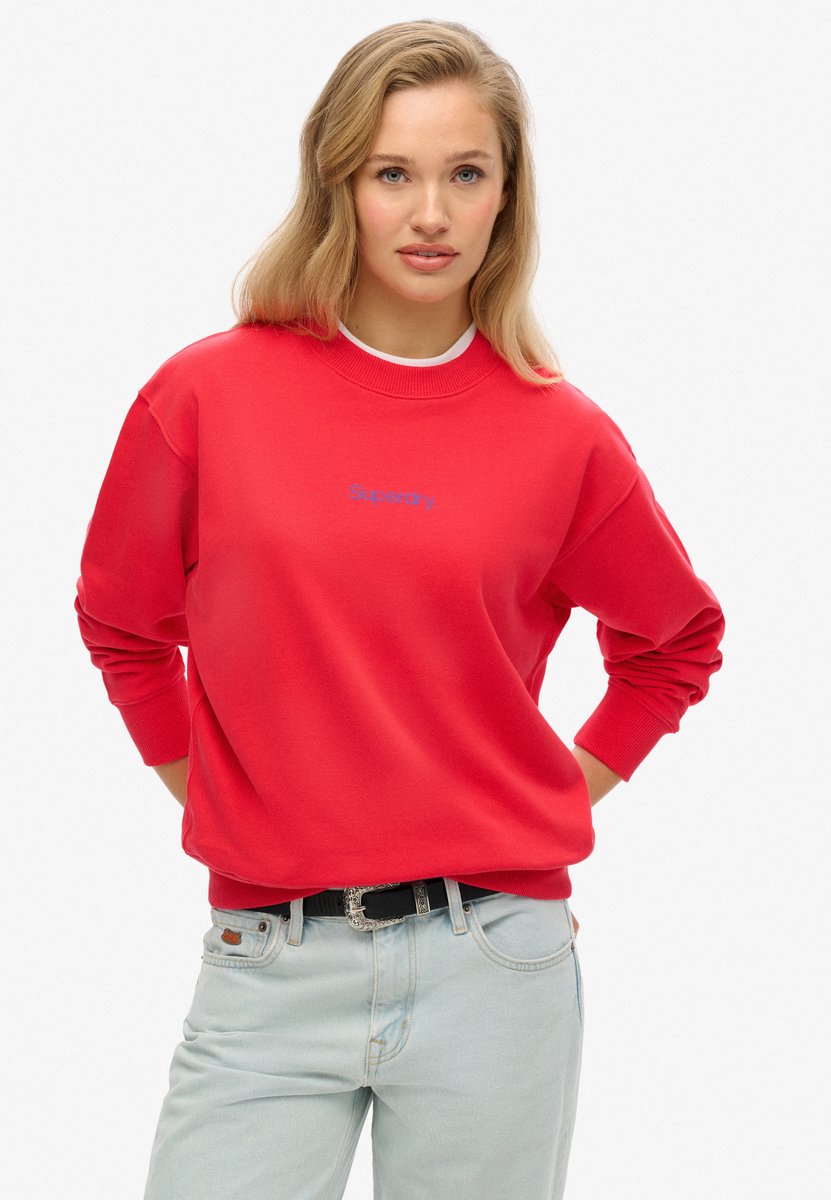 Superdry City-sweatshirt met Core-logo ronde hals en grafische opdruk Dames Truien Roze