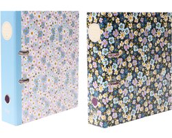 Kangaro ordner - B'LOG FLOWERS - formaat A4 - 2-rings - 2 stuks - AN-123777-A