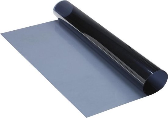 FOLIATEC Scheibentönungsfolie Tönungsfolie für Autoscheiben, BLACKNIGHT Reflex Dark, 76 x 300 cm, mit ABG, 85% Verdunkelung
