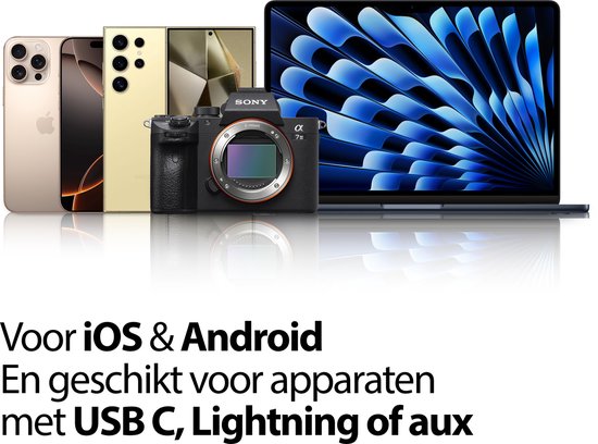 AKOFIC Lavalier-microfoon voor iPhone/iPad/Android-telefoon/laptop, professionele ruisonderdrukkende mini-microfoon voor video-opnames, podcasts, vlog, YouTube, TikTok