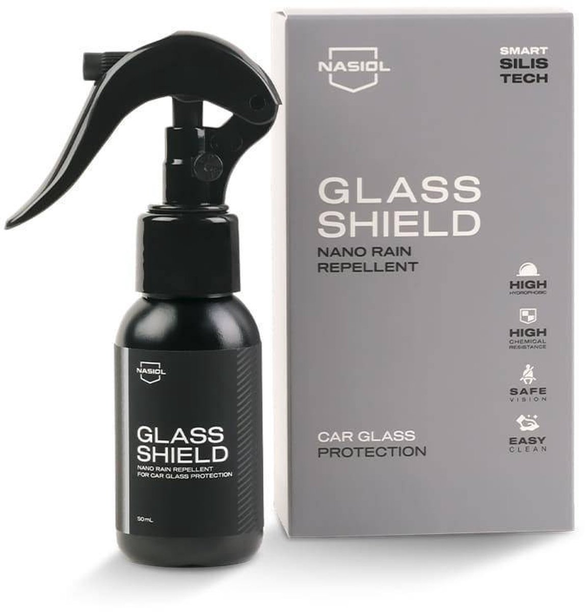 NASIOL - GlasShield - Nano Rain Repellent - Ultra Waterafstotende Glass Coating - 50ml
