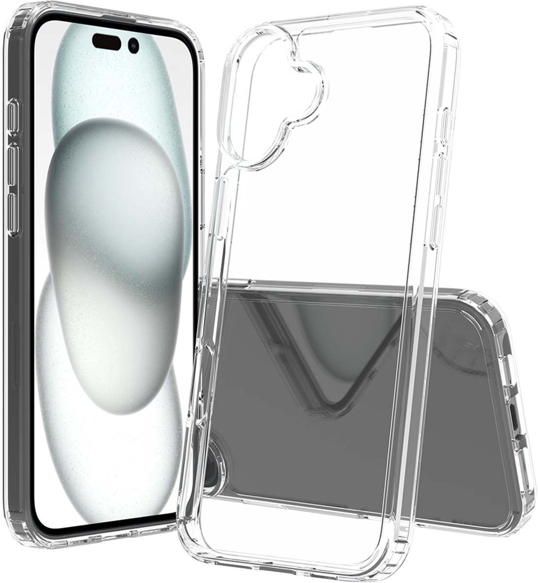 Hoesje geschikt voor Apple iPhone 16 Plus - Phonesta Scratchproof Back Cover - Transparant