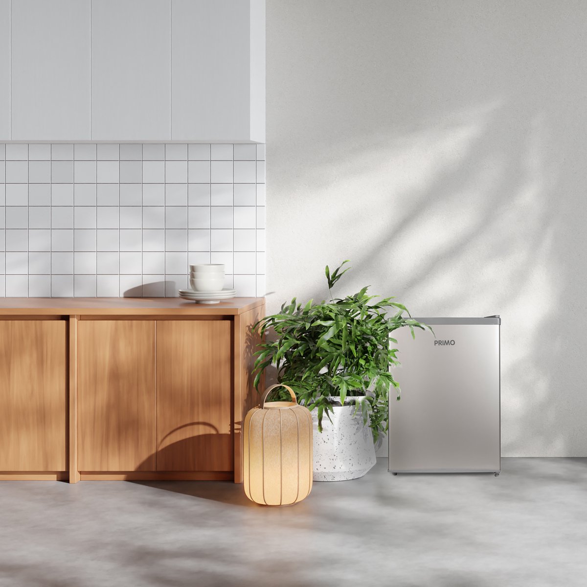 PRIMO PR154FR Tafelmodel Koelkast - 66L - E - Vrijstaand - Zilver — afbeelding 7