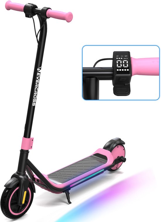 EVRCROSS E6 Elektrische Step Kinderen | LCD-Scherm | 21.6V / 5.2AH | 3 Snelheden | 6-12 Jaar Oud | 15 km kilometerstand