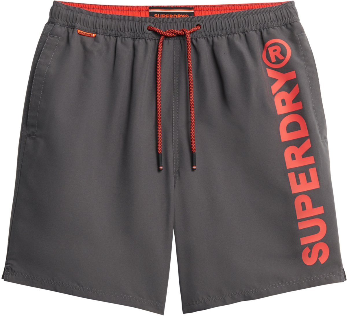 Superdry SPORT GRAPHIC 17 SWIM SHORT Heren Zwembroek Charcoal Grijs