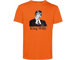 T-shirt King Willy | Koningsdag Kleding | Shirt Oranje | Oranje | maat L