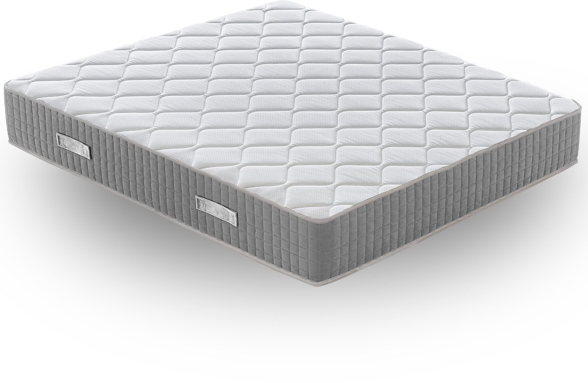 Ilovesleep Matras HERMES 120x200 Traagschuim met Koudschuim Matras - Dikte 30 cm - Anti-allergisch - extra stevig wit