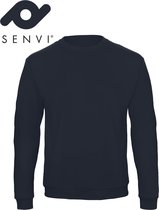 Senvi Basic Sweater (Kleur: Blauw) - (Maat XXXL - 3XL)