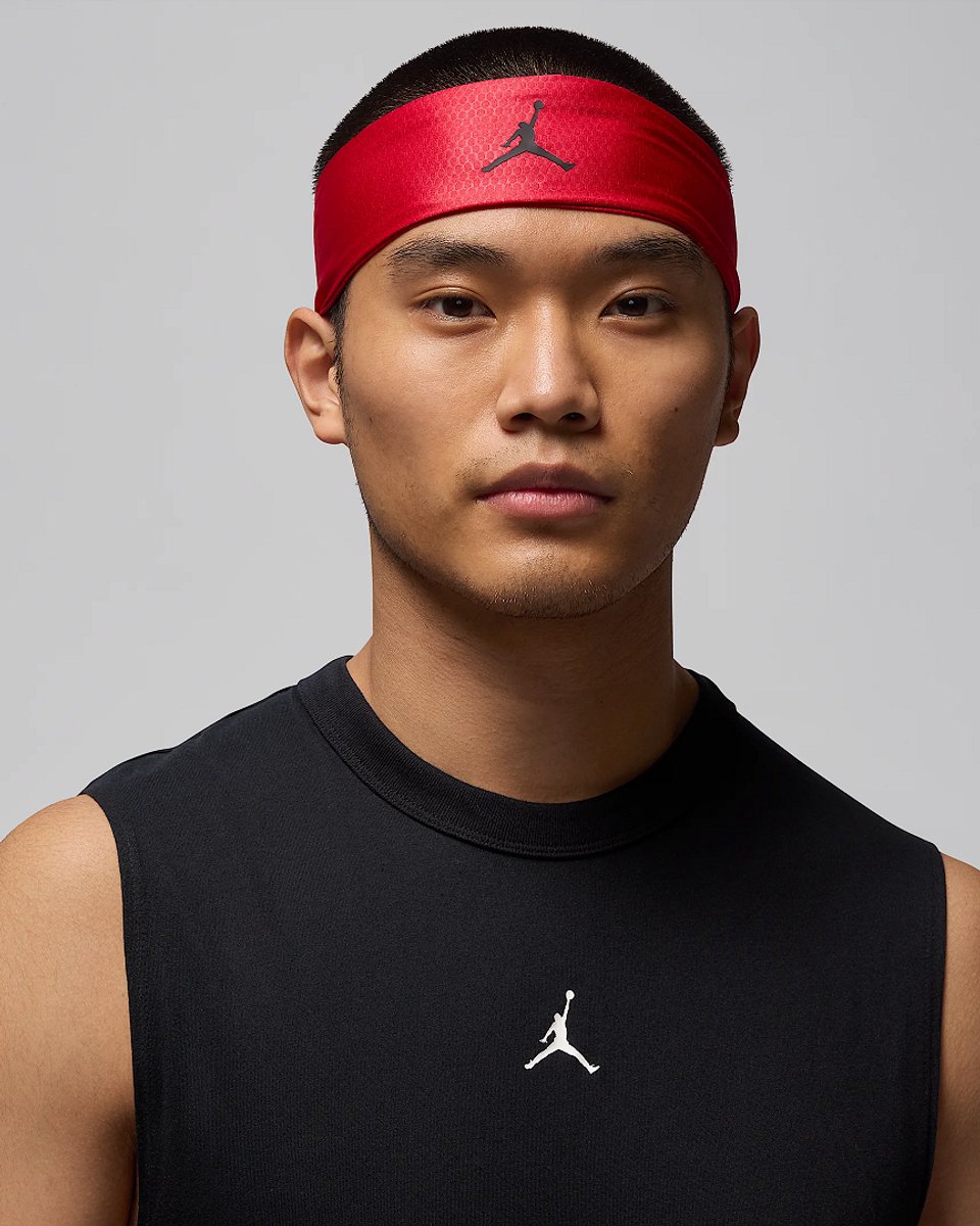 Nike Jordan Adjustable Hoofdband Dri-FIT Performance Rood