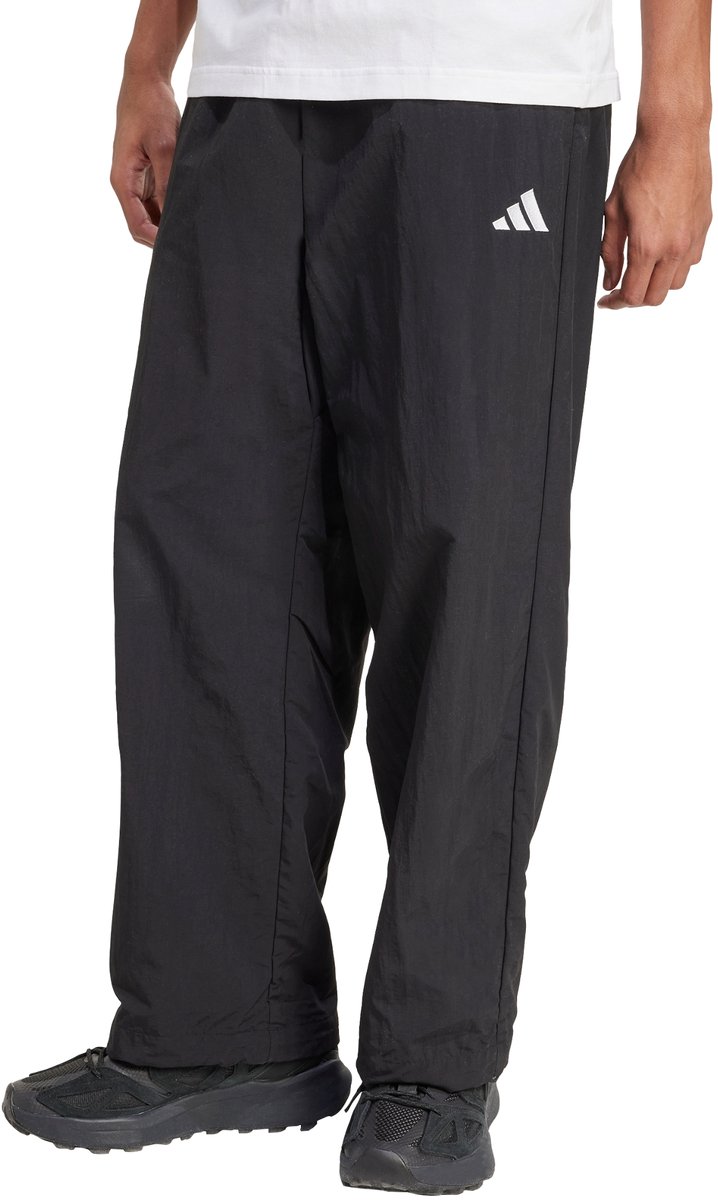 Adidas Sportswear Essential Small Logo Woven Open Hem Broek Heren Zwart
