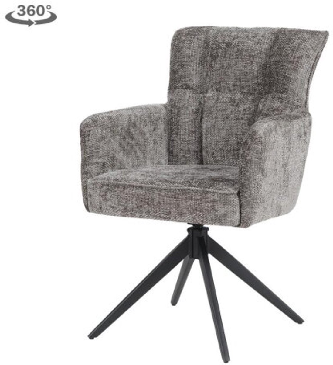 Tower Living Bardi armstoel - charcoal Grijs