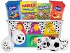 Voetbal partybox communie / verjaardag / feest - chips, snoep & feestartikelen - 2680g