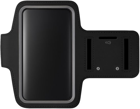 MMOBIEL Universele Hardloop Armband Zwart -Geschikt voor Apple Iphone, Samsung, Xiaomi, Huawei etc - Sportarmband - Hardlooparmband - Smartphone houder - Sportband - Telefoon Houder - Verstelbaar