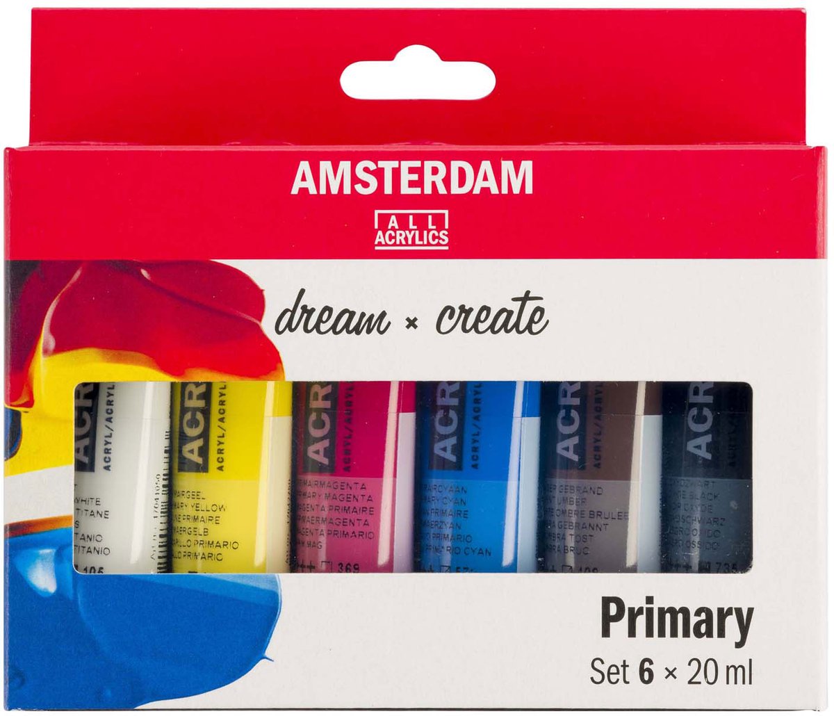 Amsterdam Standard Series acrylverf primaire set | 6 × 20 ml — afbeelding 4