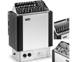 Uniprodo - Saunakachel - 9 kW - 30 tot 110 ° C - incl. bedieningspaneel