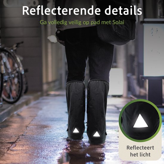Solai Waterdichte Overschoenen - Antislip Regenhoes voor Fiets & Scooter - Regenschoenen Maat 41-43 — afbeelding 5