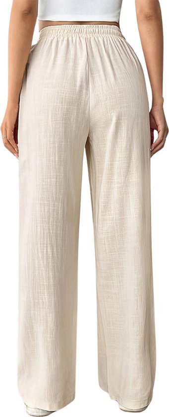 Kanpola Linnen broek voor dames, comfortabele luchtige vrijetijdsbroek
