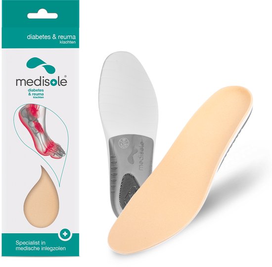 Medische inlegzolen Diabetes & Reuma klachten - dames maat 37